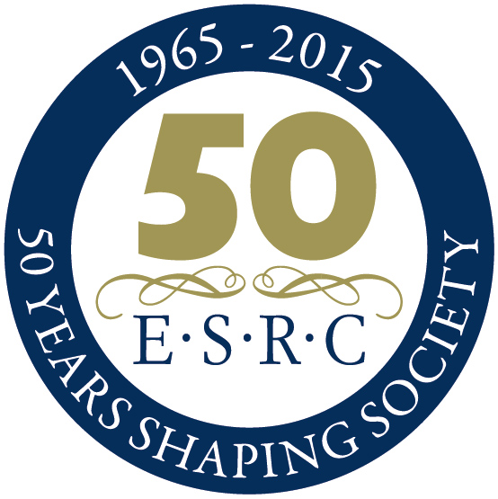 50 years of ESRC logo